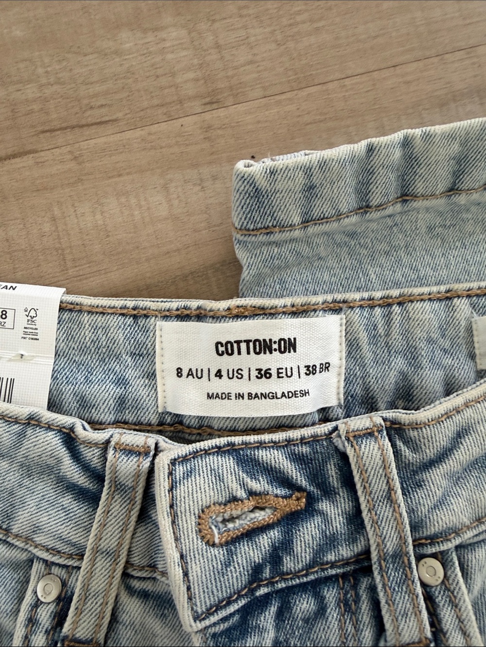 Cotton On Light Blue High-Rise Jeans - Picture 2 of 5